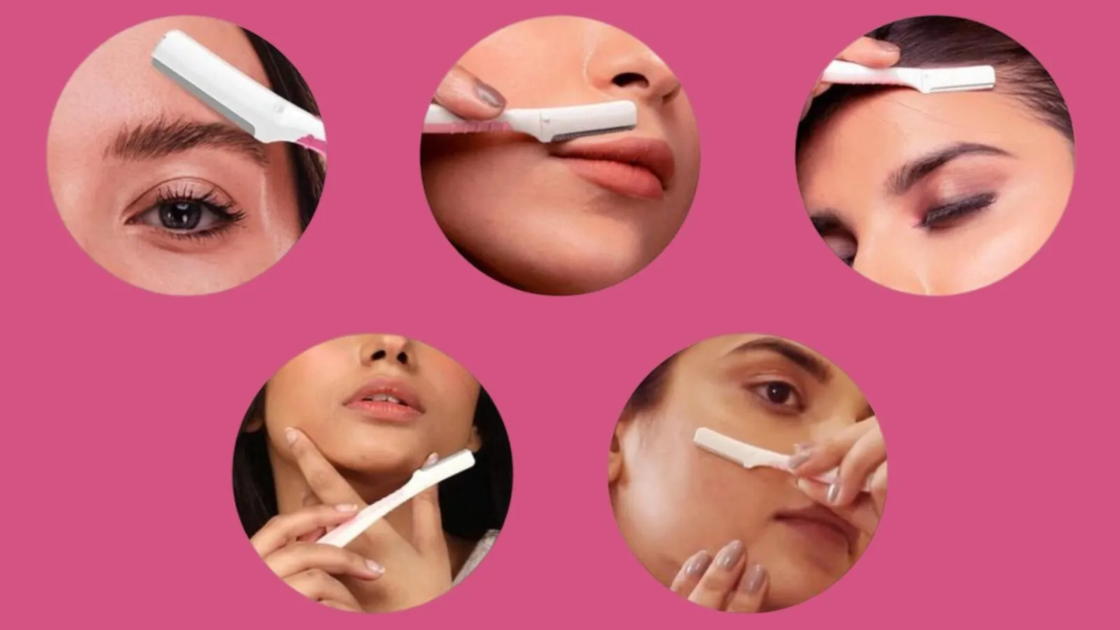 Maquinilla de afeitar facial para mujeres